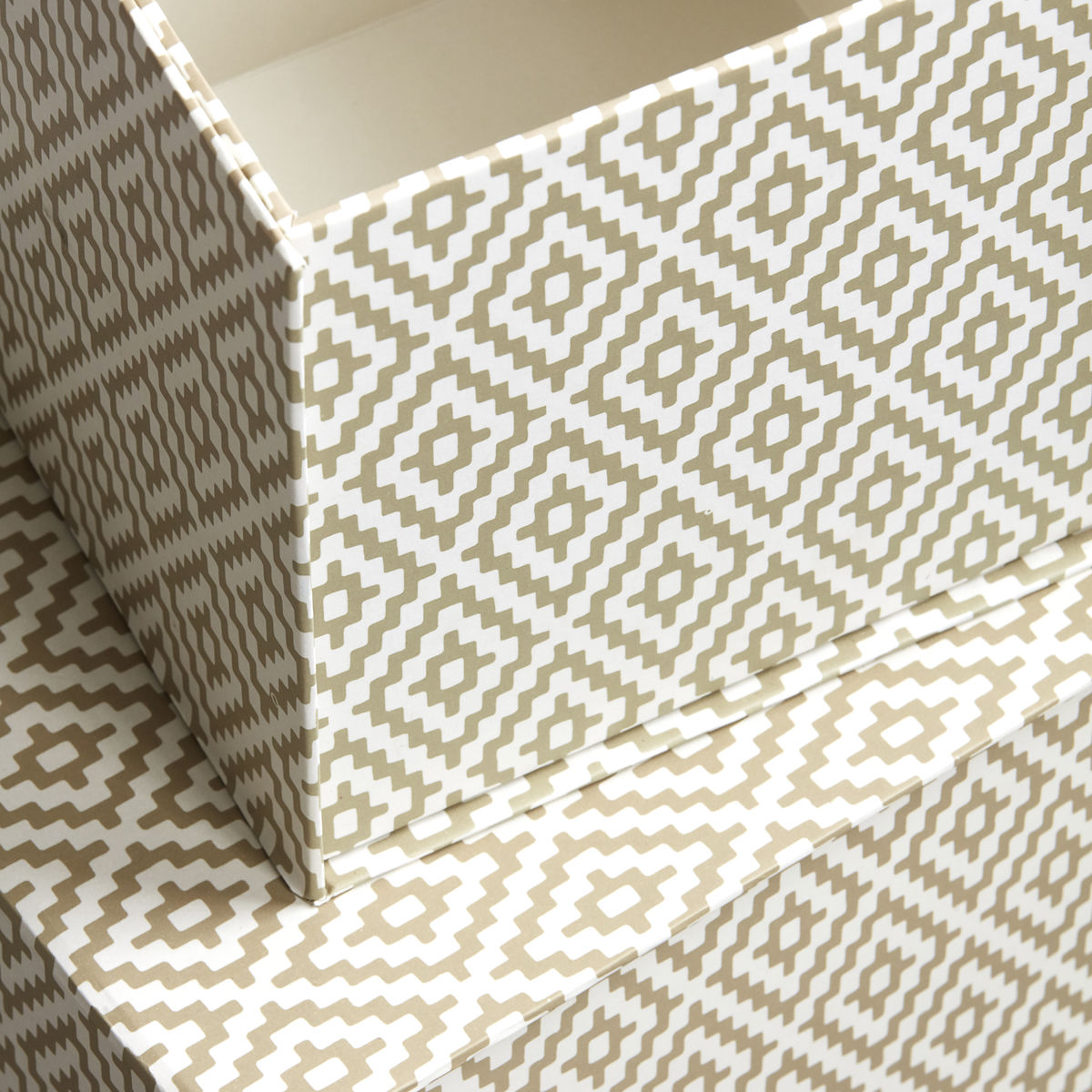 Storage w. lid, Rhomb, Beige House Doctor - 3