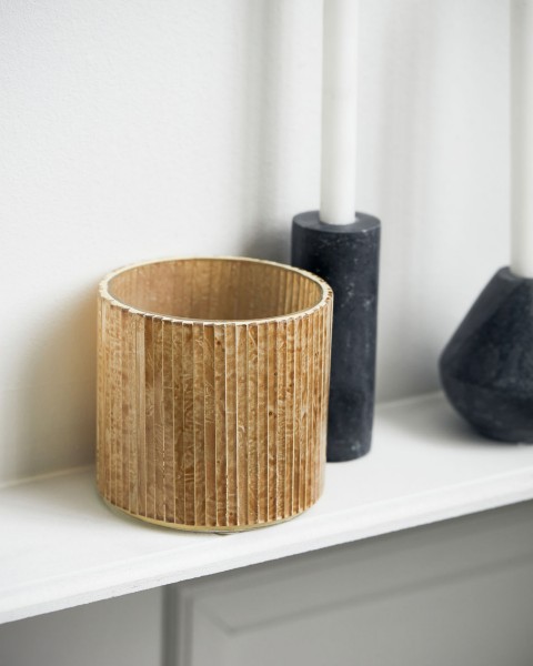 Värmeljushållare, Mirr,Guld - 2