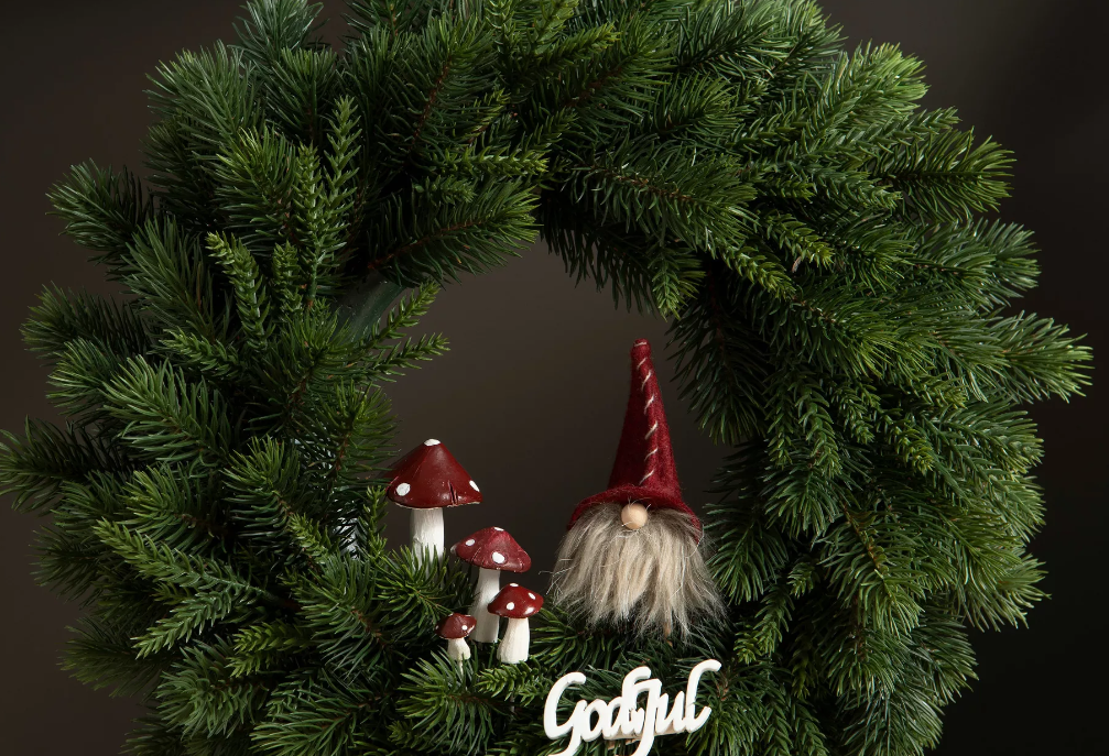 Tomte Stick Mörkröd eller Beige - 2