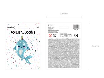 Folieballong Delfin
