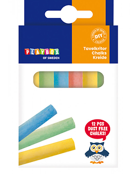 Tavelkritor 12 st Färgade