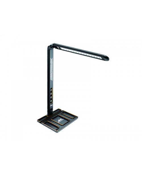 Am alu tray with led pit lamp for set-up system black golden