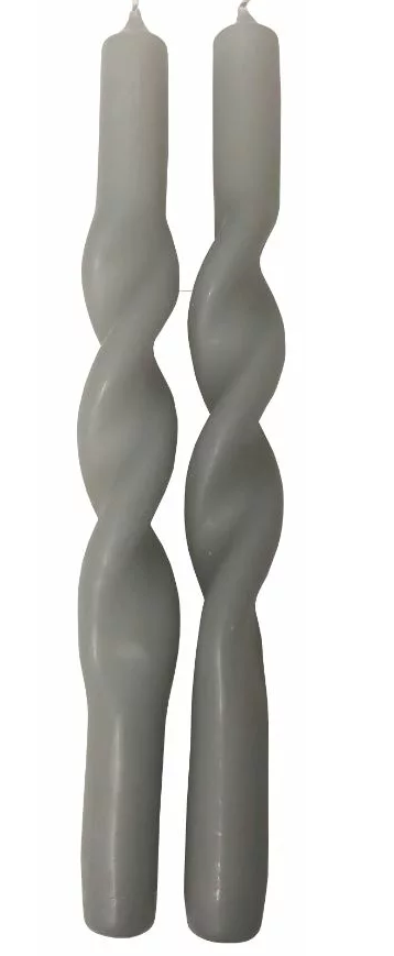 inicio Tvistade ljus Grå 28 cm 2 pack