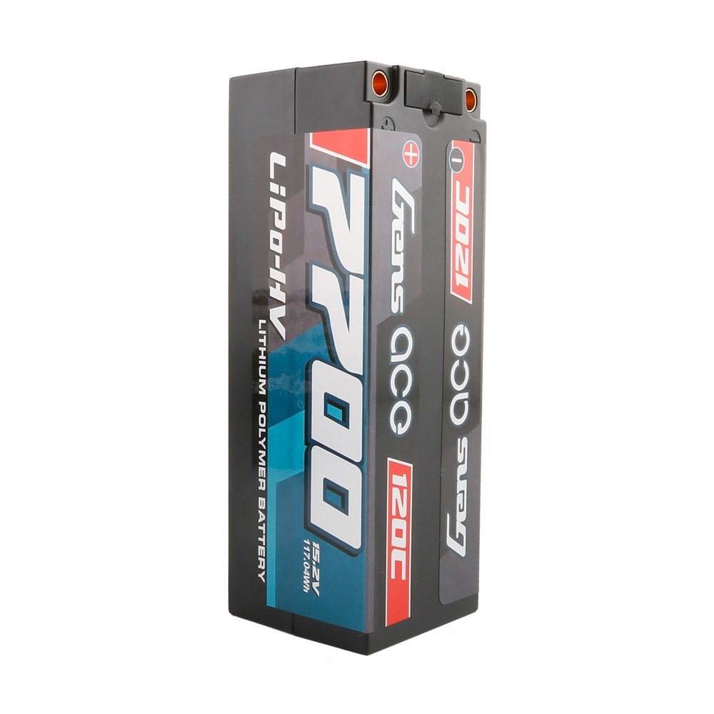 Gens ace battery LIPO 4S HV 15.2V-7700-120C(5mm) 139X47X48mm 590G - 3