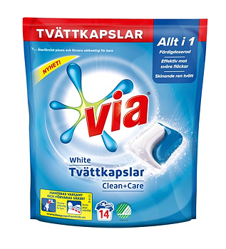 Via Tvättkapslar White