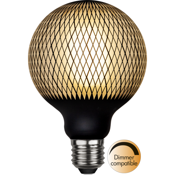 LED-LAMPA E27 G95 GRAPHIC