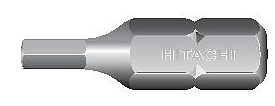 Bits 1/4 R1  25mm  3st