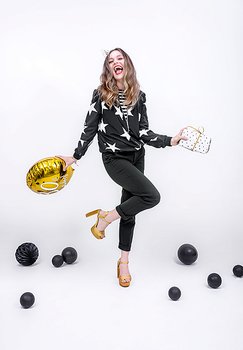 Folie ballong 30th Birthday, gold, 45 cm