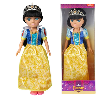 Prinsessdocka 38cm - svart hår