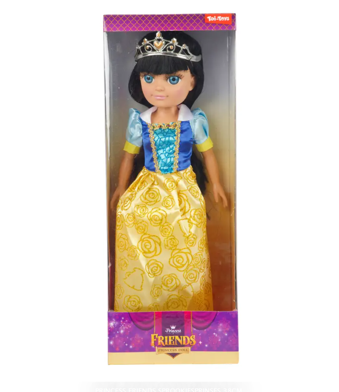 Prinsessdocka 38cm - svart hår - 3