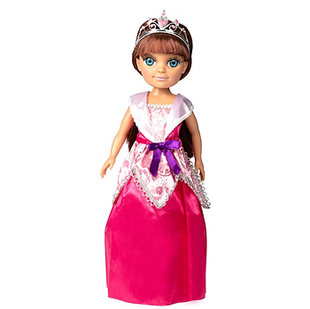 Prinsessdocka 38cm - brunt hår