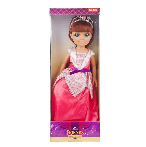 Prinsessdocka 38cm - brunt hår - 3