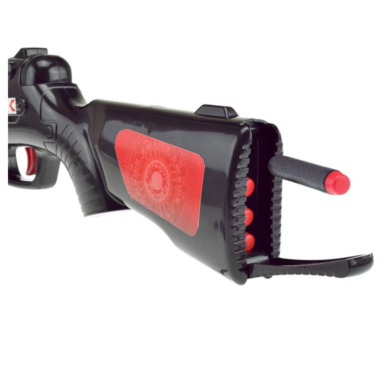 Pistol svart & röd med 6st skumskott - 4