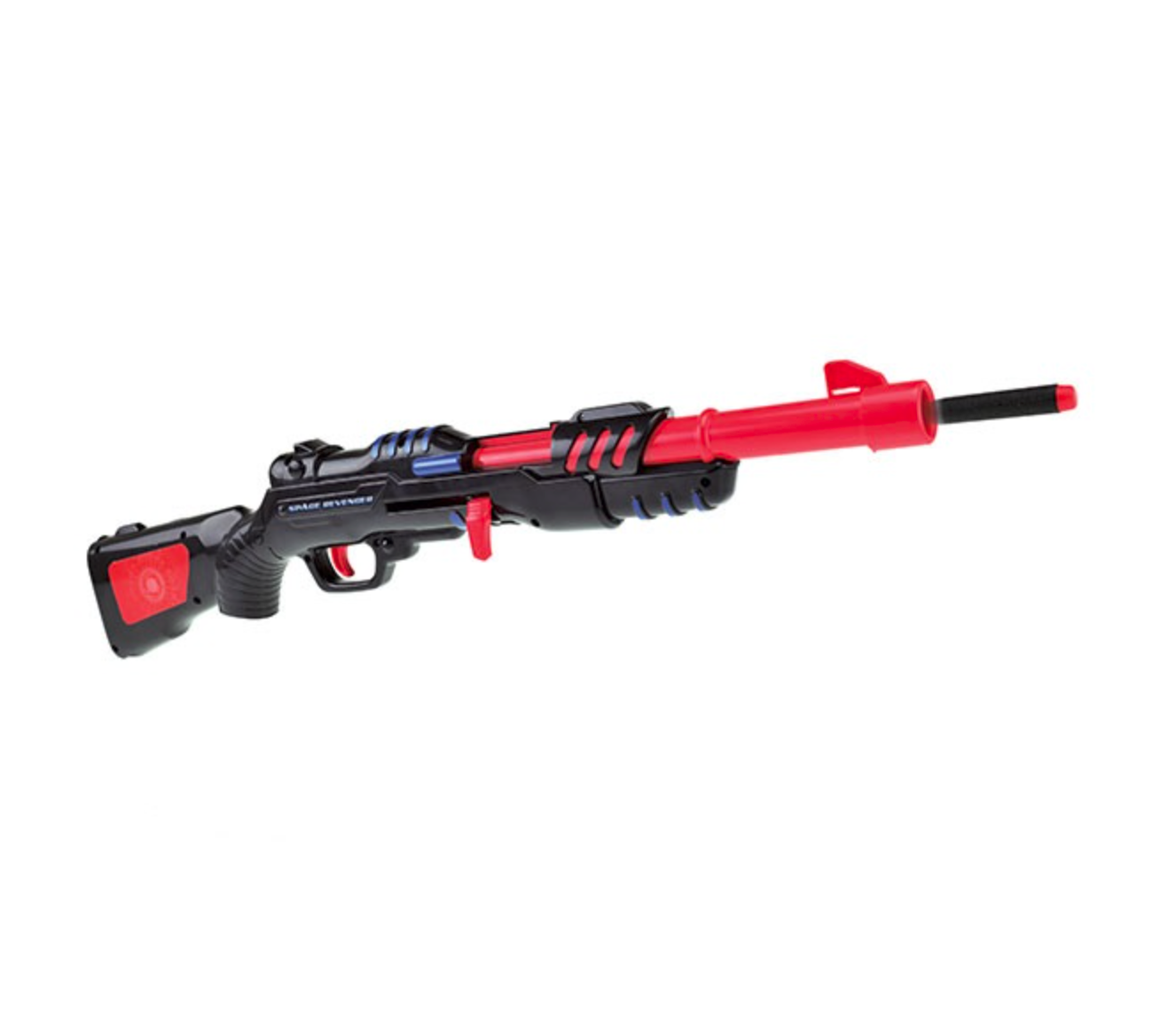 Pistol svart & röd med 6st skumskott - 2
