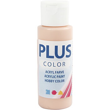 Plus Color Hobbyfärg, Persika, 60 ml, 1 Flaska