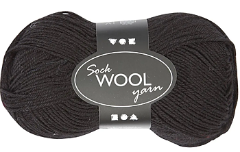 Strumpgarn Svart 50G