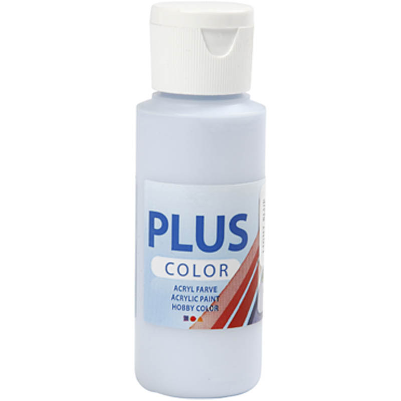 Plus Color Hobbyfärg, Ljusblå, 60 ml, 1 Flaska