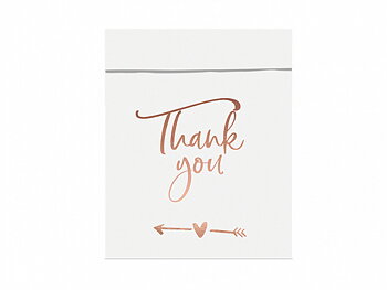 Paper treat bags Thank you, 13x16.5cm
