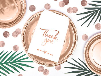 Paper treat bags Thank you, 13x16.5cm