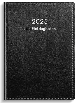 Kalender 2025 Lilla Fickdagboken svart konstläder