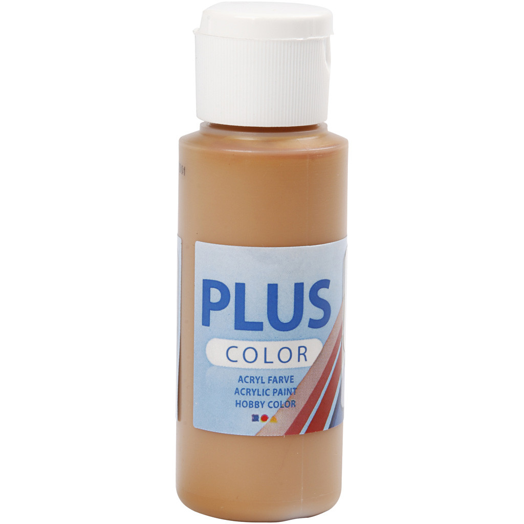 Plus Color Hobbyfärg, Raw Sienna, 60 ml, 1 Flaska