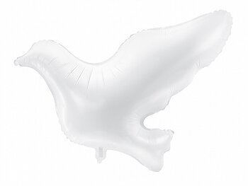 Folie Ballong  Duva, Vit, 77x66cm