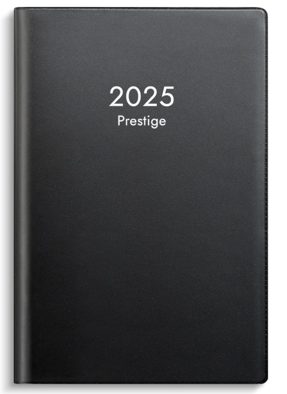 Kalender 2025 Prestige svart plast