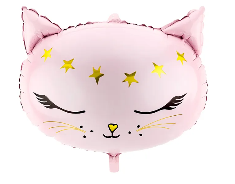 Folieballong  Rosa Katt 48x36cm