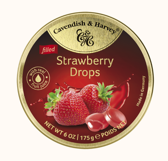 Strawberry Drops Filled 175g Cavendish
