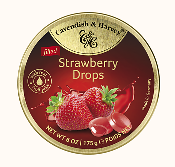 Strawberry Drops Filled 175g Cavendish