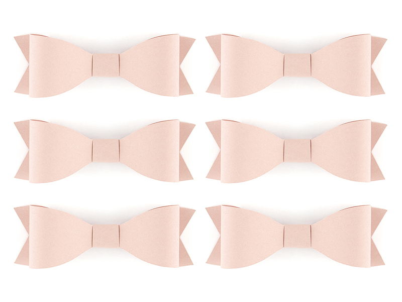 Pappers dekoration rosett, powder pink - 3
