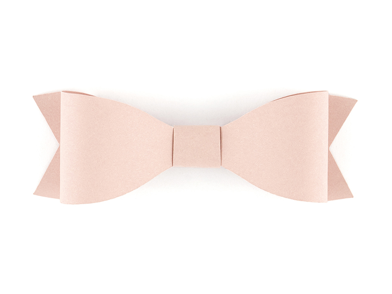 Pappers dekoration rosett, powder pink - 2