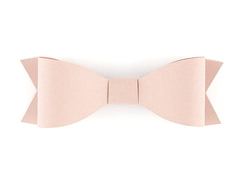 Pappers dekoration rosett, powder pink