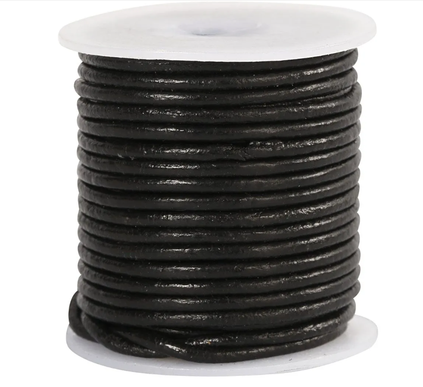 Lädersnöre 2mm 10 meter