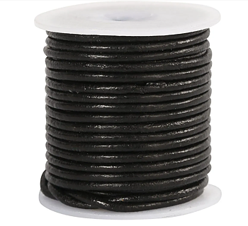 Lädersnöre 2mm 10 meter