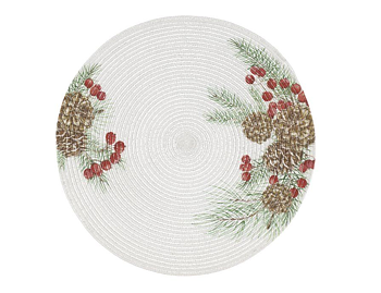 Bordstablett  Vit Diameter:38cm