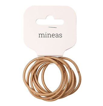 Hårsnodd Basic tunn 8 st beige