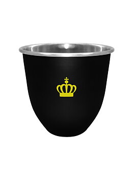 Champagne- och vinkylare Svart