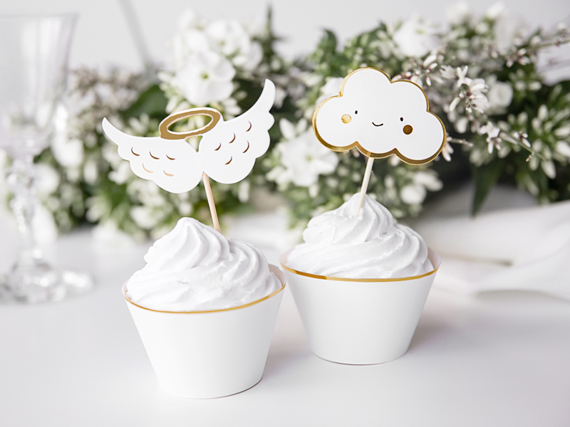 Cupcake toppers - Clouds and Wings, 12.5 cm - 2