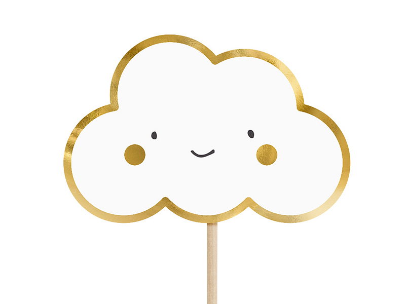 Cupcake toppers - Clouds and Wings, 12.5 cm - 3