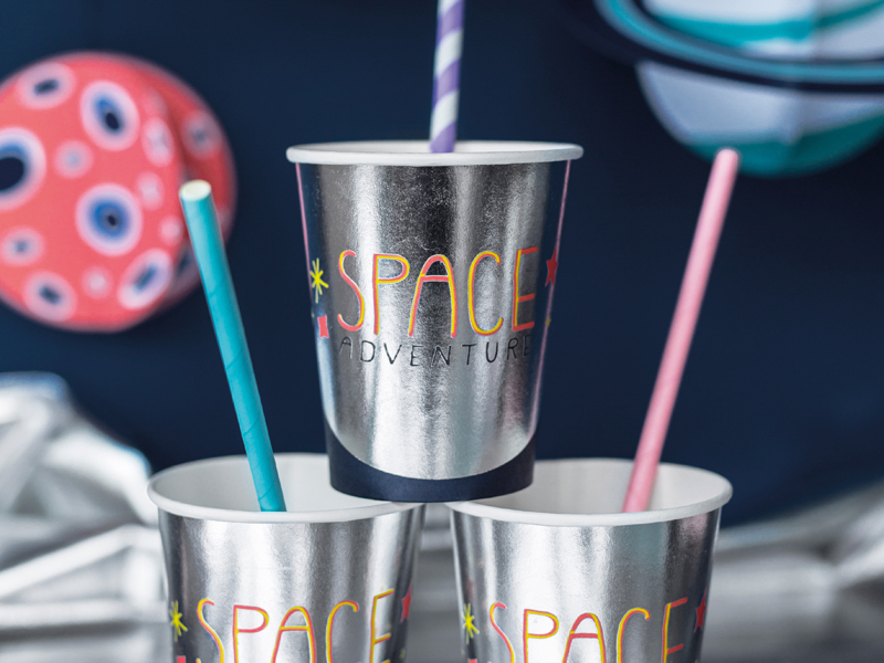 Pappersmugg Space Party, 200ml - 2