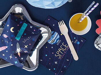 Servetter Space Party, 33x33cm