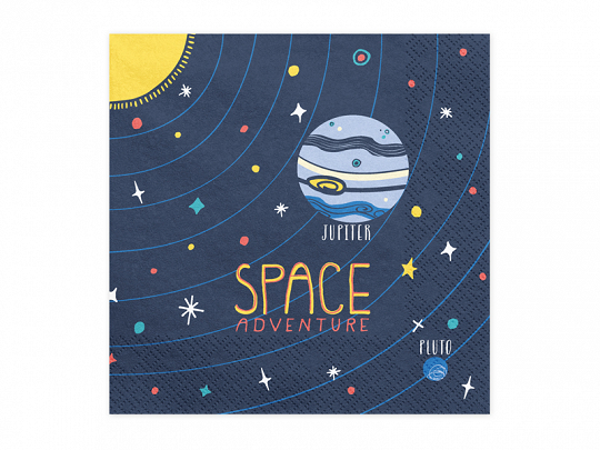 Servetter Space Party, 33x33cm