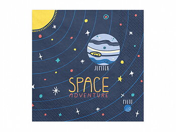 Servetter Space Party, 33x33cm
