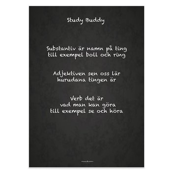 Poster 30x40 Frank & Poppy Study Buddy