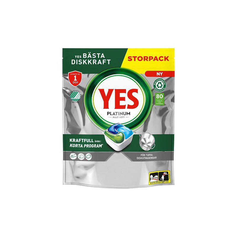 Yes maskindisk platinum 80 tabletter