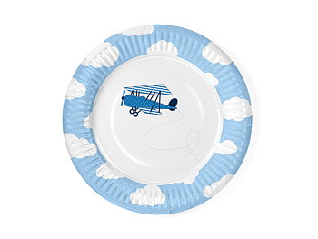 Papptallrik Little Plane, 18cm