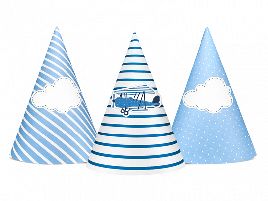 Party hattar Little Plane mix, 16cm