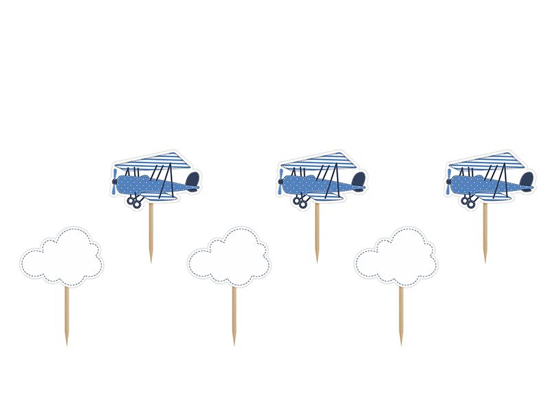 Little Plane Cupcake Toppers, 10cm