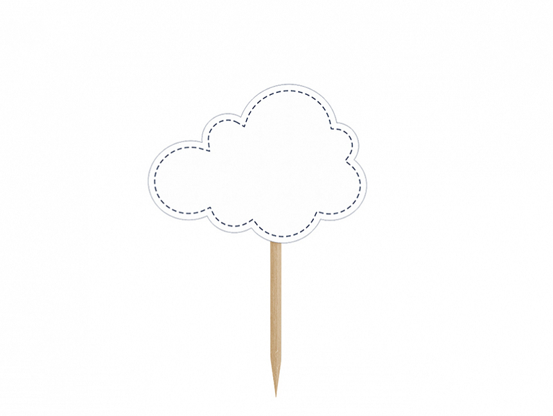 Little Plane Cupcake Toppers, 10cm - 4